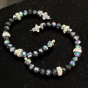 Sassy Jones purple Beaded Earrings